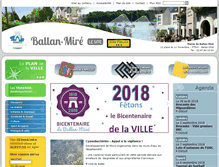 Tablet Screenshot of mairie-ballan-mire.fr